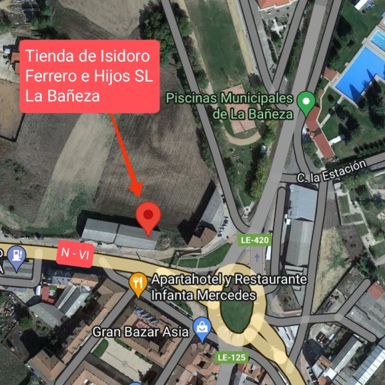 isidoro ferrero e hijos - tienda en la Bañeza google maps